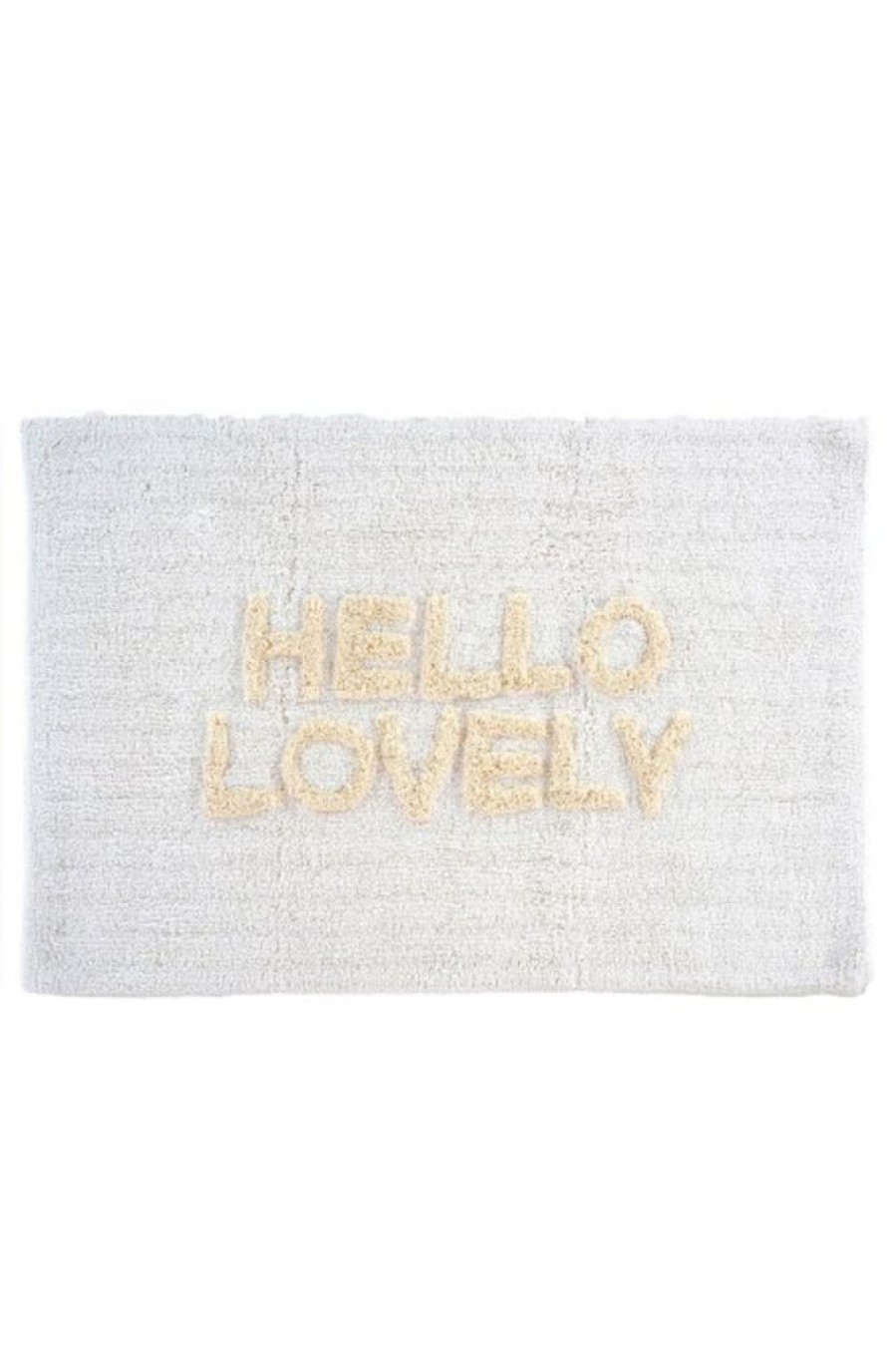 Indaba Trading Indaba Hello Lovely Bath Mat In Natural | Home Decor