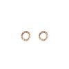 Mimi & Marge Mimi & Marge Hammered Circle Stud In Rose Gold | Accessories