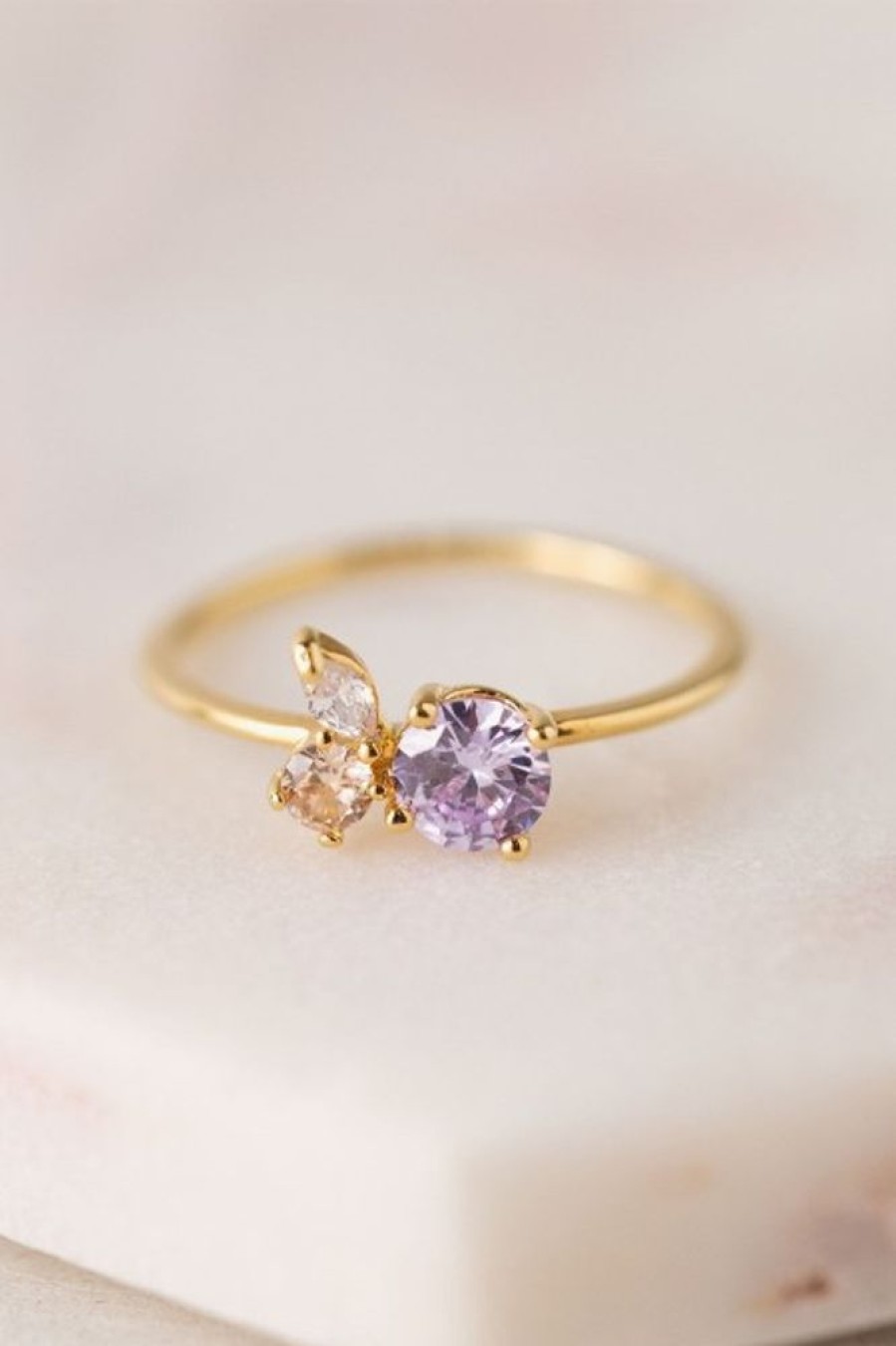 Lover's Tempo Lover'S Tempo Adora Ring In Lavender | Accessories