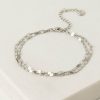 Lover's Tempo Lover'S Tempo Cleo Double Bracelet In Silver | Accessories