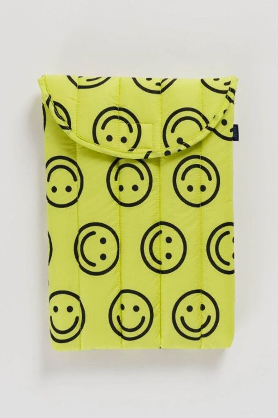 Baggu Baggu Puffy Laptop Sleeve 14 In Yellow Happy | Tech & Travel