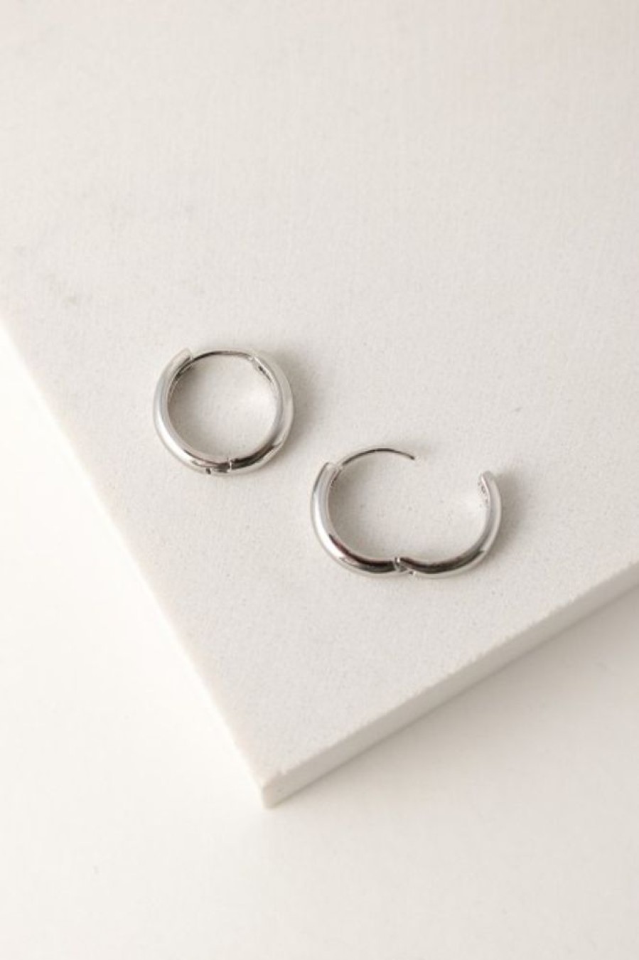 Lover's Tempo Lover'S Tempo Bea 15Mm Hoop Earrings In Silver | Accessories