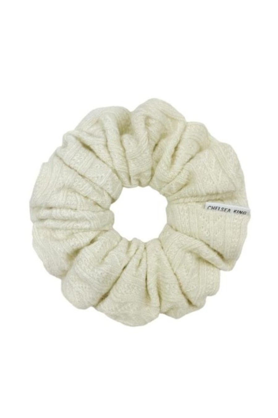 Chelsea King Chelsea King Nordic Knit Scrunchie In Ivory | Beauty