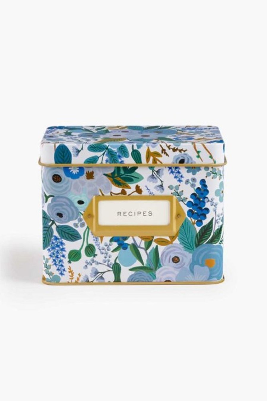 Rifle Paper Co Rifle Paper Co. Garden Party Blue Recipe Box | Home Decor