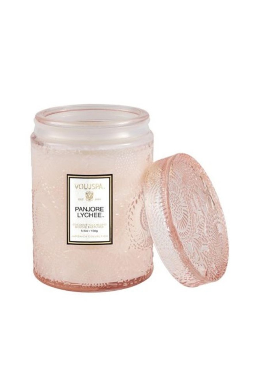 Voluspa Voluspa Mini Glass Jar Candle In Panjoree Lychee | Home Decor