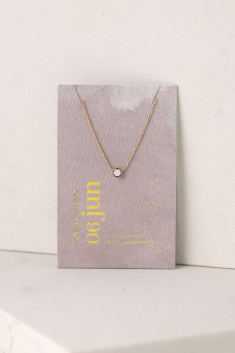 Lover's Tempo Lover'S Tempo June Kaleidoscope Birthstone Necklace In Gold | Accessories