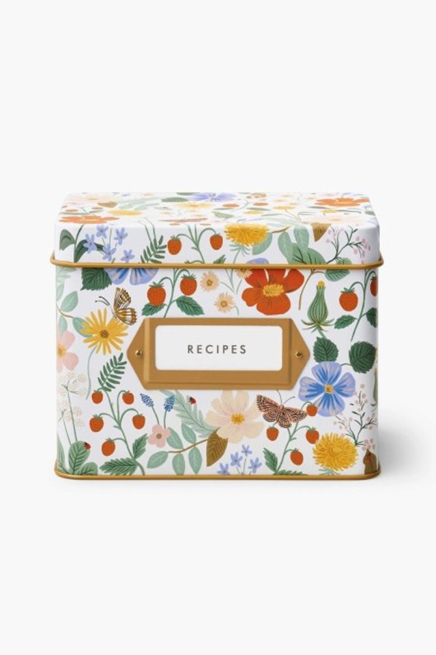 Rifle Paper Co Rifle Paper Co. Strawberry Fields Recipe Box(Out Of Stock) | Home Decor