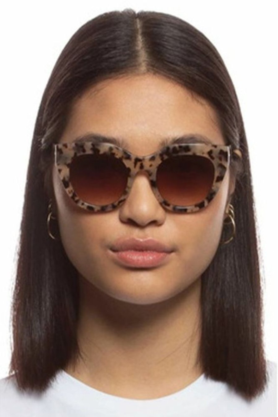 LE SPECS Le Specs Air Heart Sunnies In Cookie Tortoise | Accessories