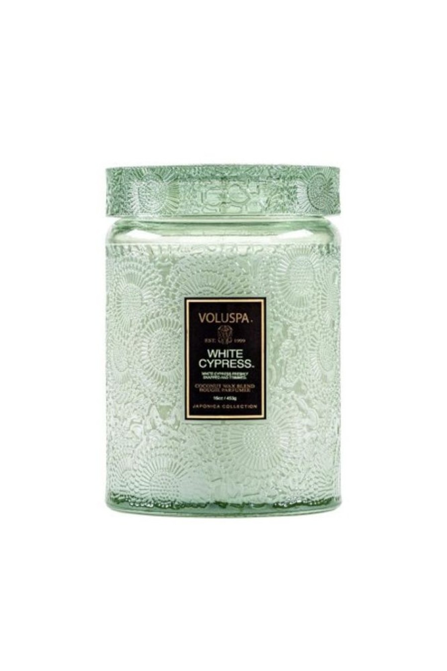 Voluspa Voluspa Holiday Glass Jar Candle In White Cypress | Home Decor