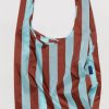 Baggu Baggu Standard Bag In Raisin Awning Stripe | Tech & Travel