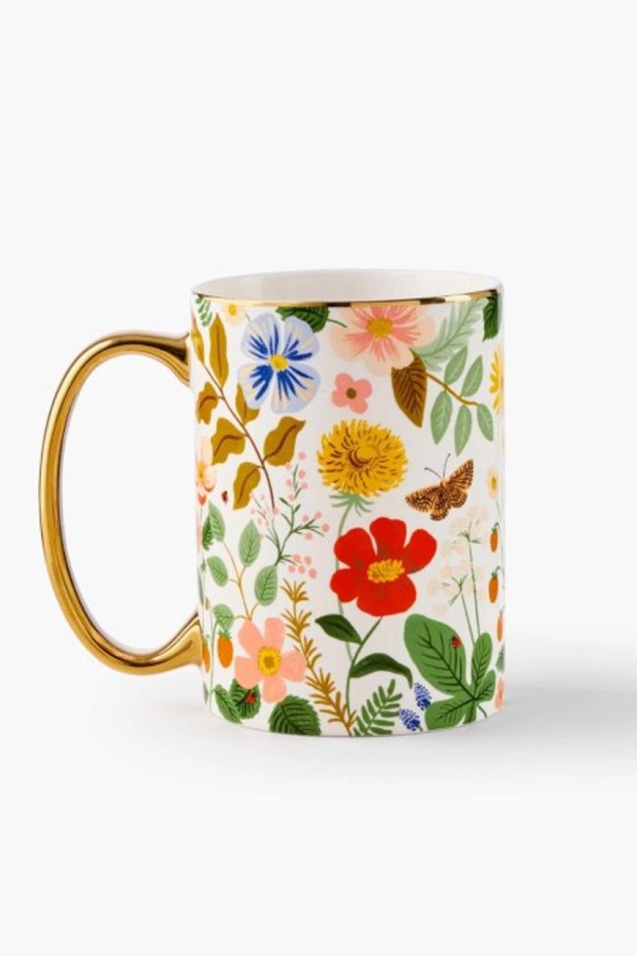 Rifle Paper Co Rifle Paper Co. Strawberry Fields Porcelain Mug | Home Decor