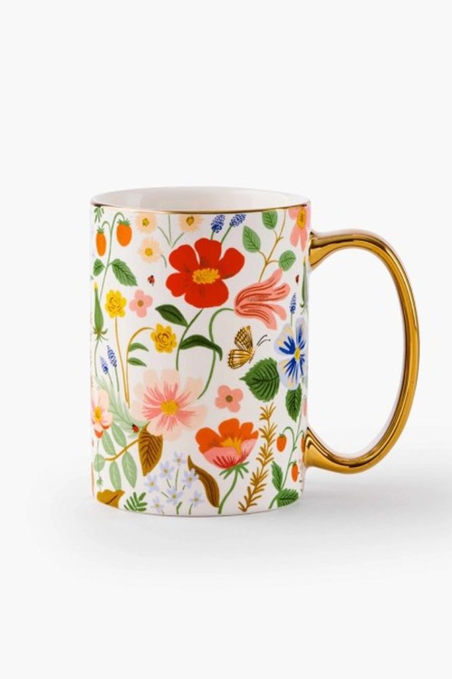 Rifle Paper Co Rifle Paper Co. Strawberry Fields Porcelain Mug | Home Decor