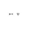 Mimi & Marge Mimi & Marge Shot Through The Heart Earring In Silver | Accessories