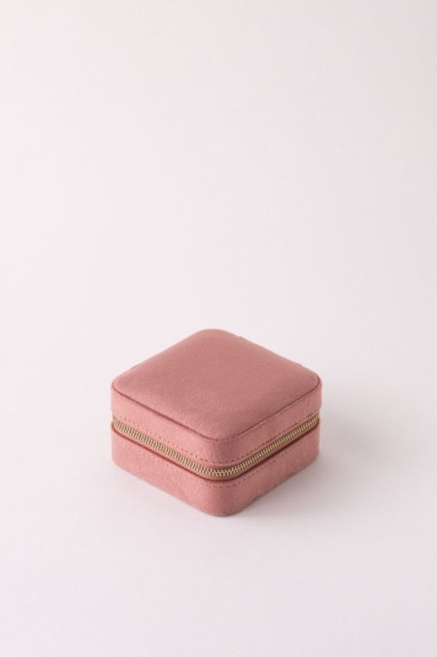 Lover's Tempo Lover'S Tempo Bon Voyage Square Jewelry Box In Dusty Rose | Accessories