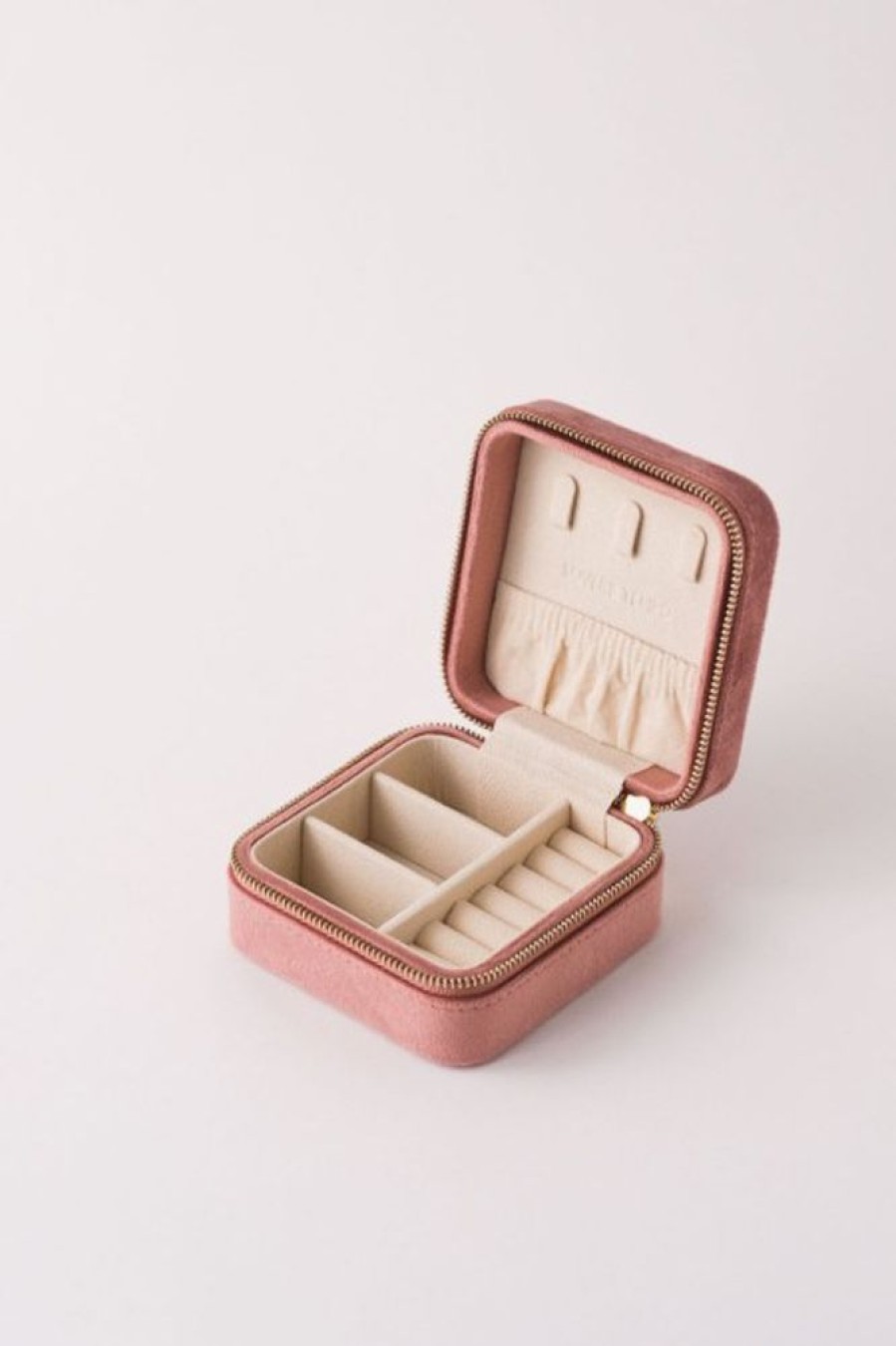 Lover's Tempo Lover'S Tempo Bon Voyage Square Jewelry Box In Dusty Rose | Accessories