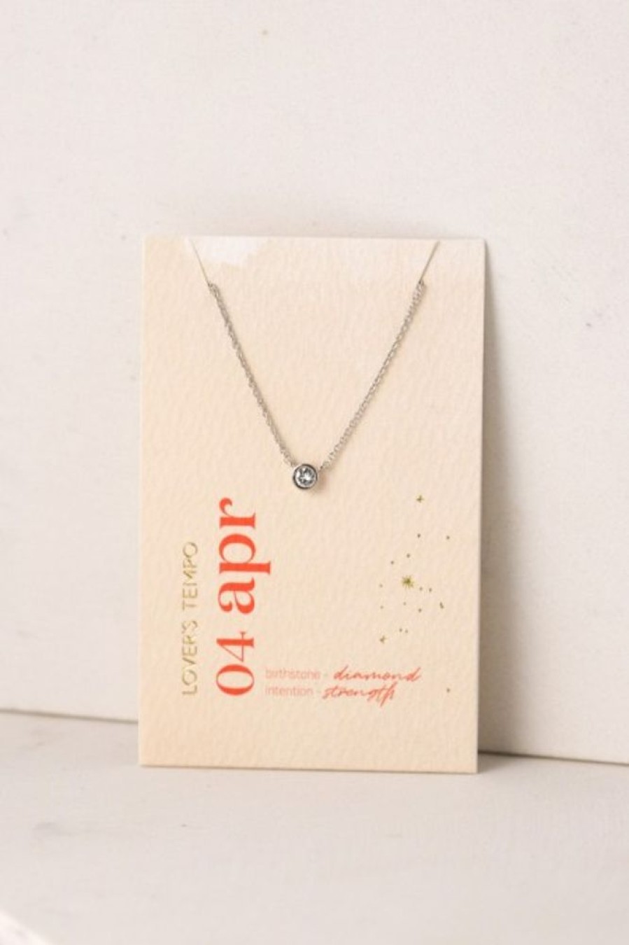 Lover's Tempo Lover'S Tempo April Kaleidoscope Birthstone Necklace In Silver | Accessories