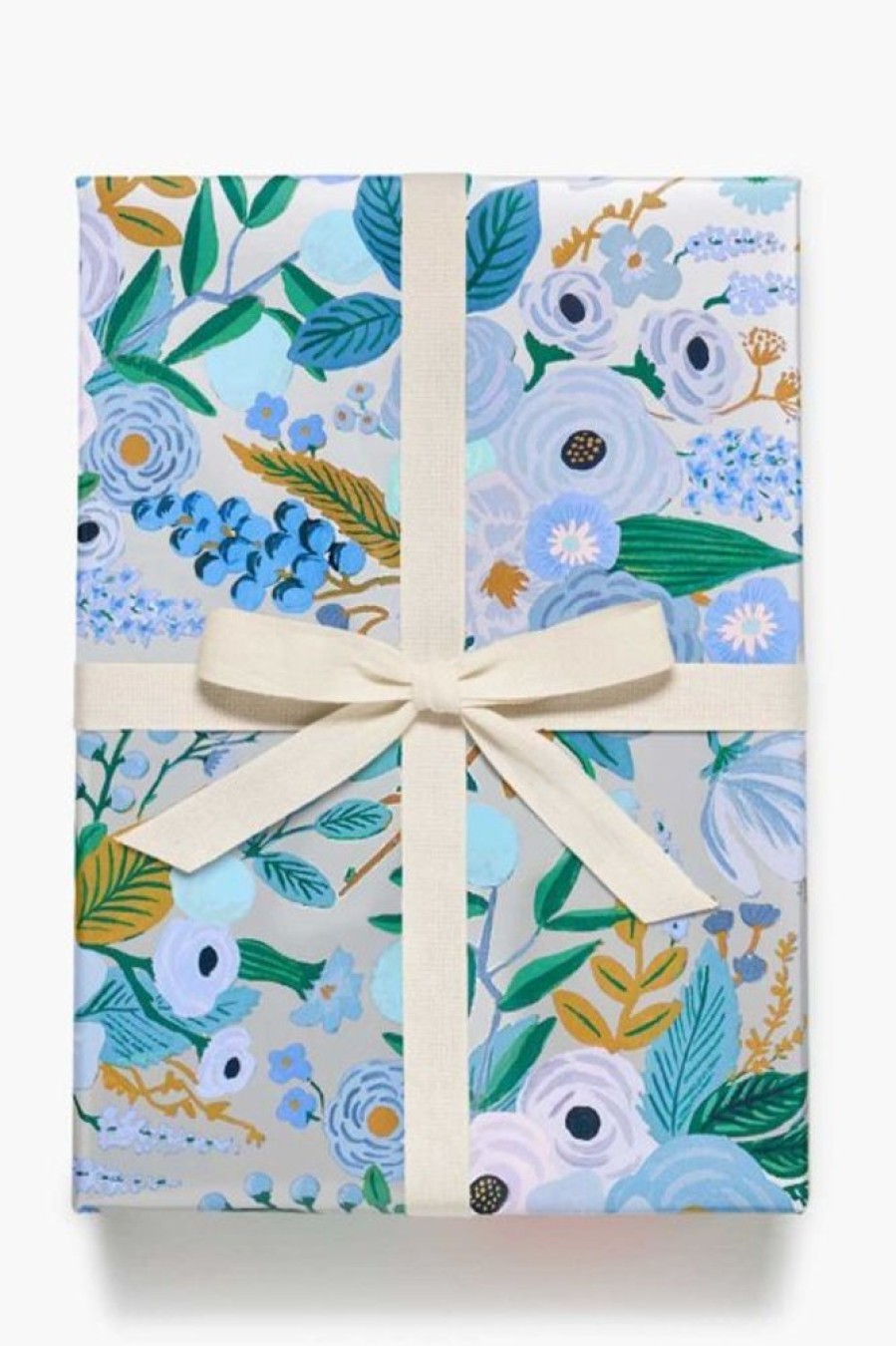 Rifle Paper Co Rifle Paper Co. Garden Party Blue Continuous Roll Wrap | Office