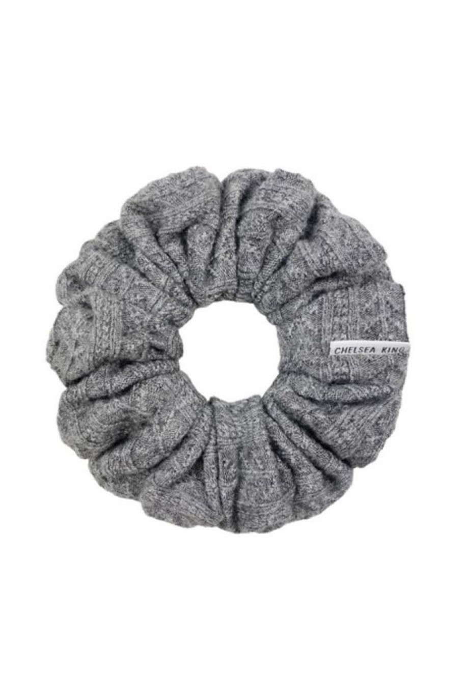 Chelsea King Chelsea King Nordic Knit Scrunchie In Grey | Beauty