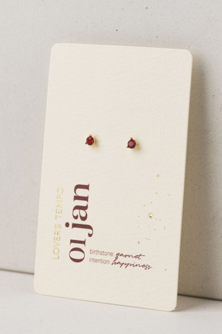 Lover's Tempo Lover'S Tempo January Kaleidoscope Birthstone Studs In Gold | Accessories