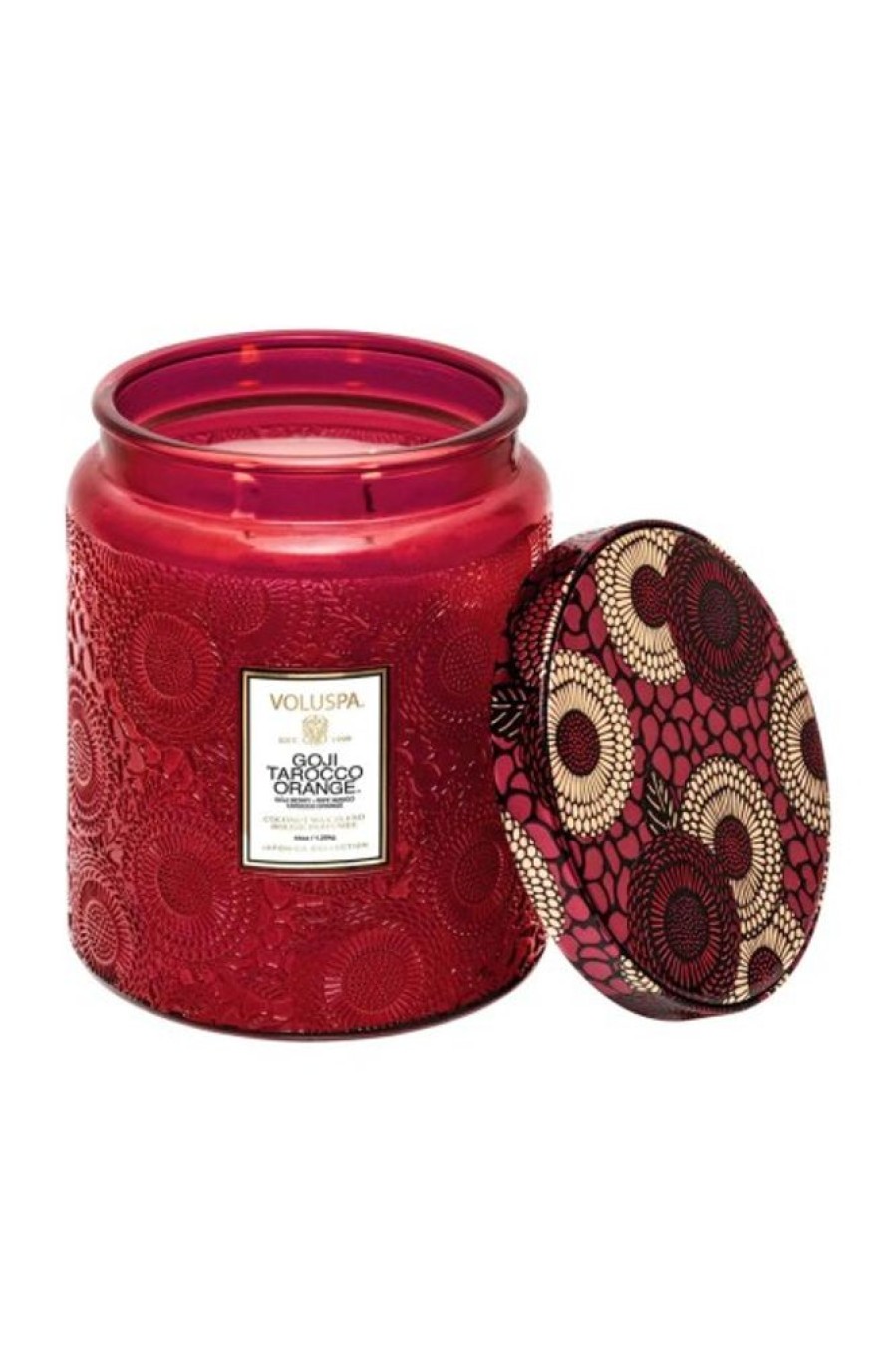 Voluspa Voluspa Luxe Jar Candle In Goji & Tarocco Orange | Home Decor