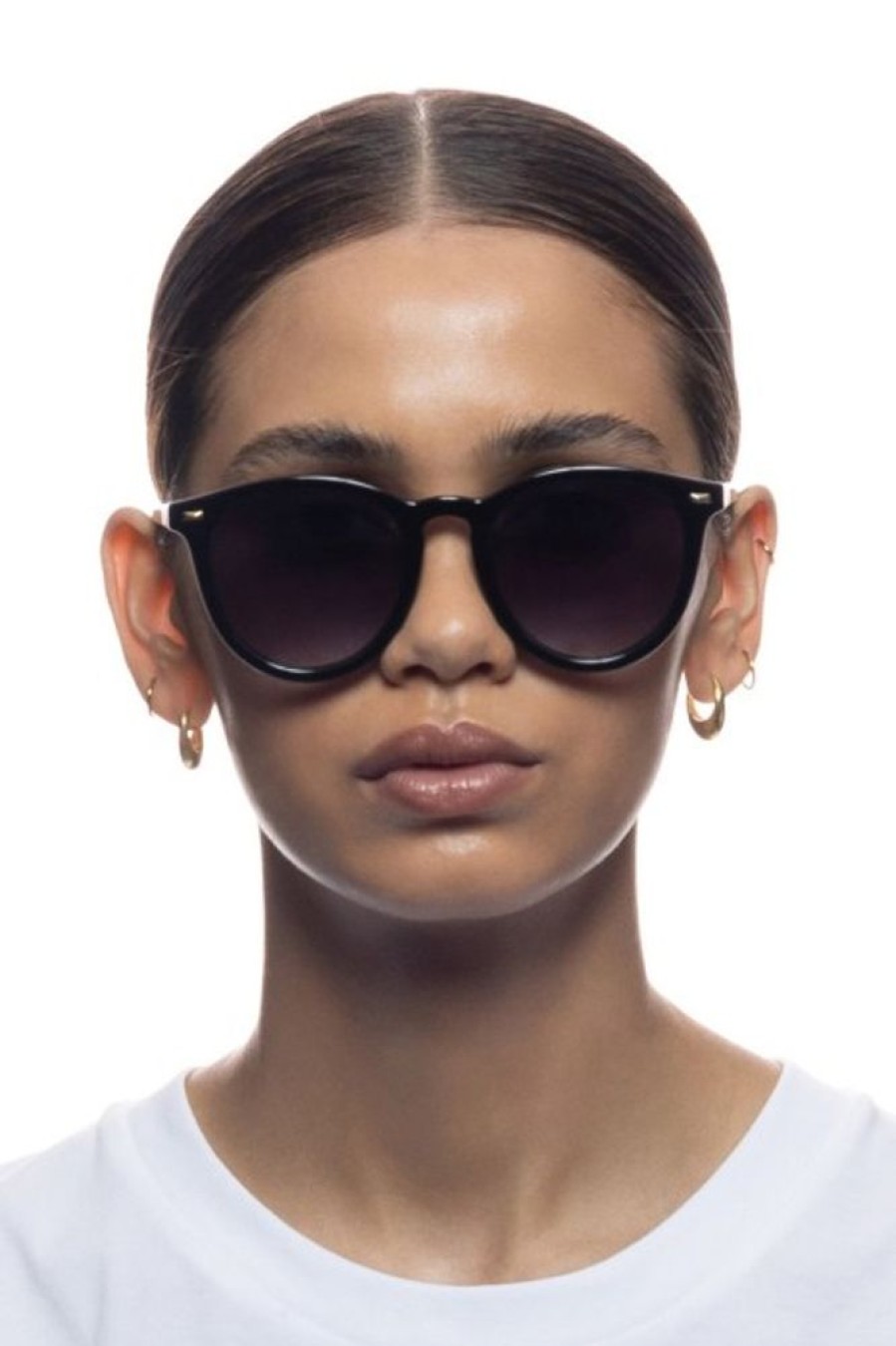 LE SPECS Le Specs Fire Starter Sunnies In Black + Cool Smoke | Accessories