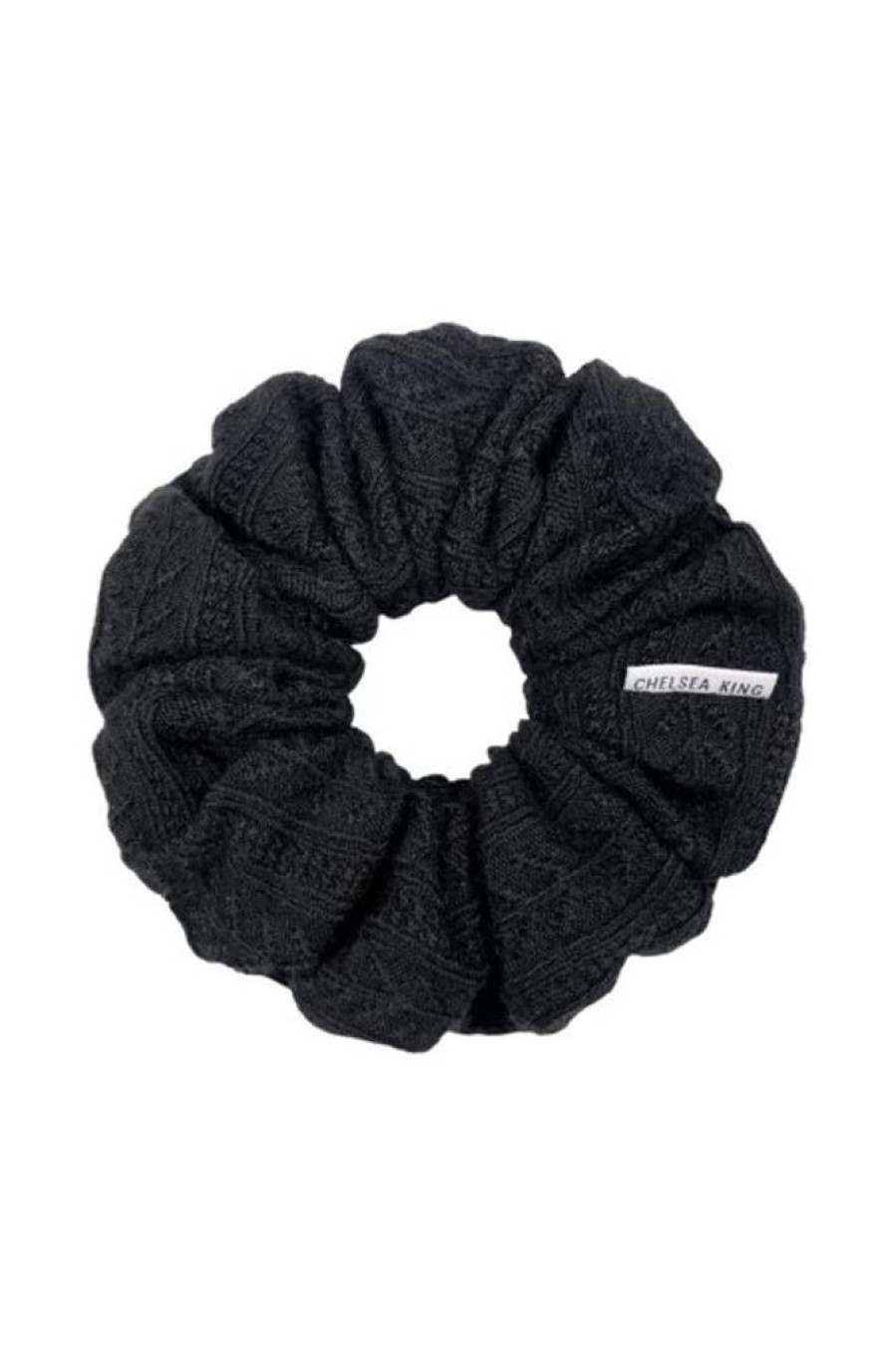 Chelsea King Chelsea King Nordic Knit Scrunchie In Black | Beauty