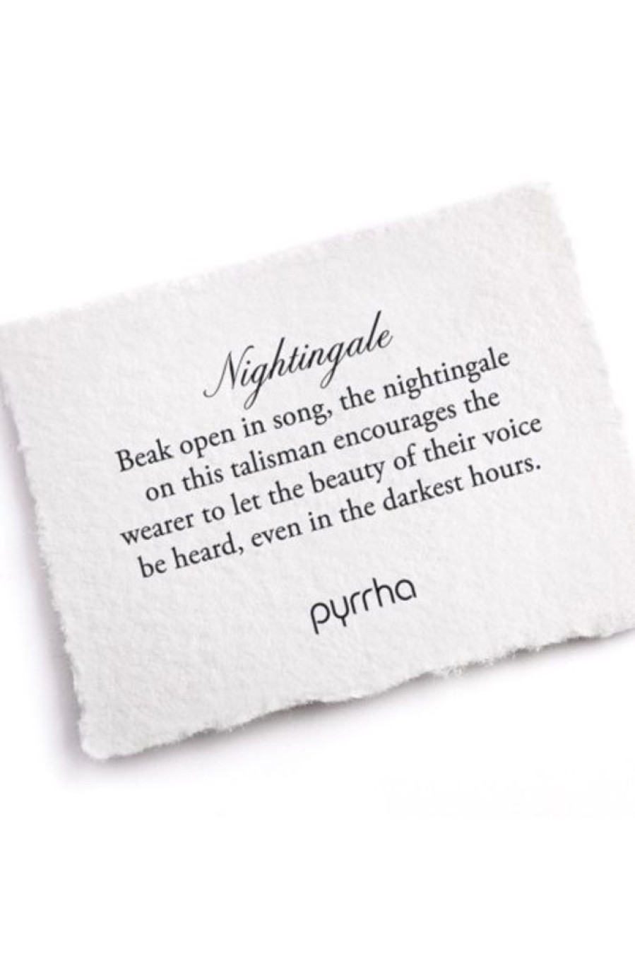 PYRRHA Pyrrha Nightingale Talisman In Silver 18 | Accessories