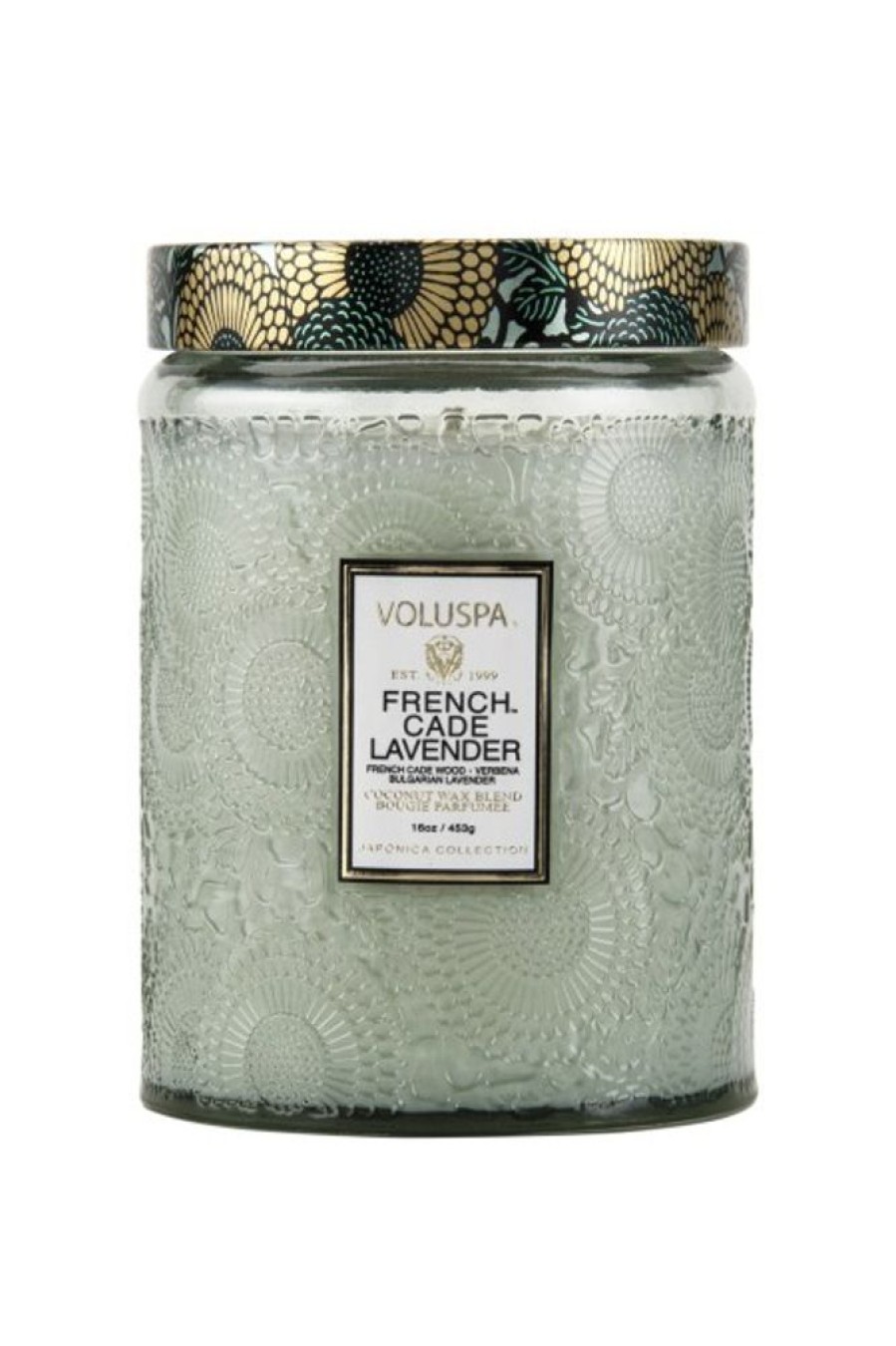 Voluspa Voluspa Large Glass Jar Candle In French Cade Lavender | Home Decor