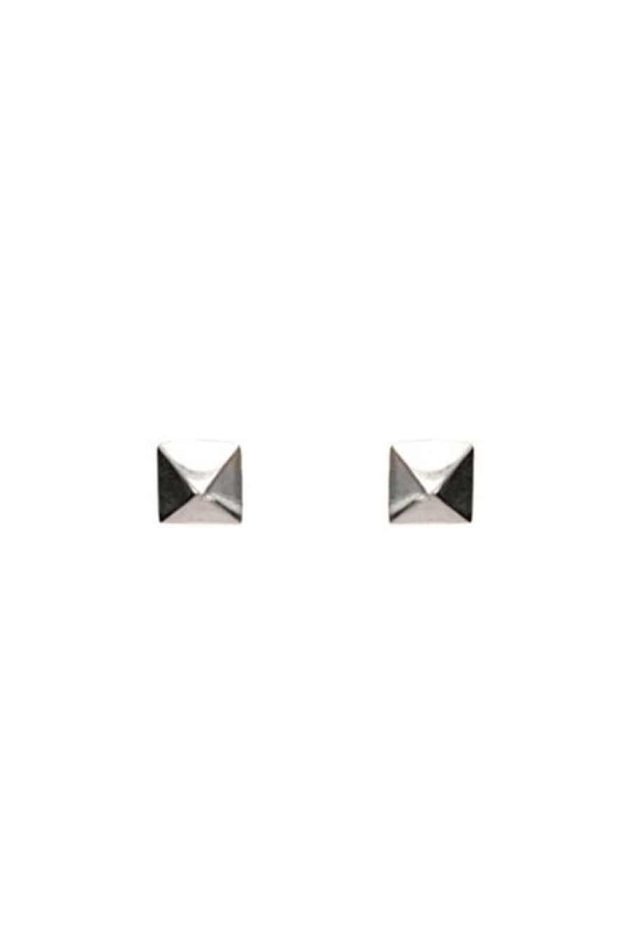 Mimi & Marge Mimi & Marge Small Pyramid Stud In Silver | Accessories