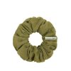 Chelsea King Chelsea King Natural Linen Scrunchie In Olive | Beauty