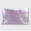 Kitsch Kitsch Satin Pillow Case In Lavender | Home Decor