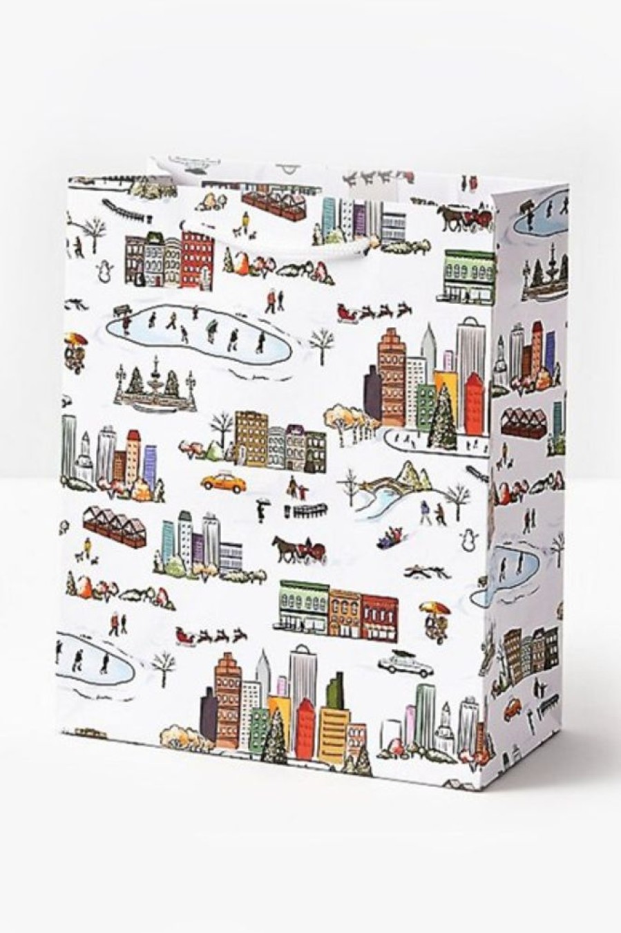 Waste Not Paper Wnp City Christmas Medium Bag | Office