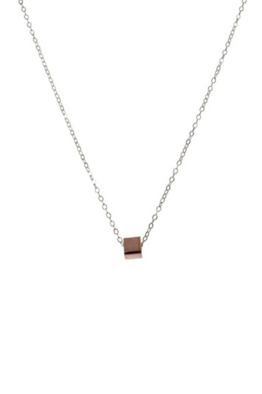 Mimi & Marge Mimi & Marge Xs Box Pendant In Rose Gold | Accessories