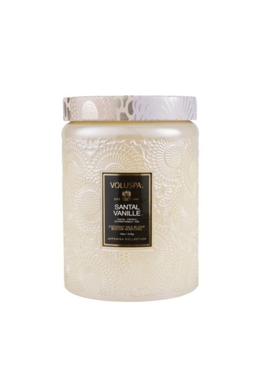 Voluspa Voluspa Large Glass Jar Candle In Santal Vanille | Home Decor