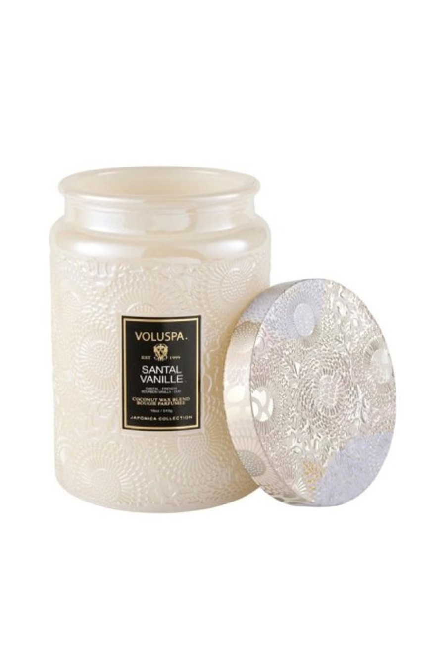 Voluspa Voluspa Large Glass Jar Candle In Santal Vanille | Home Decor