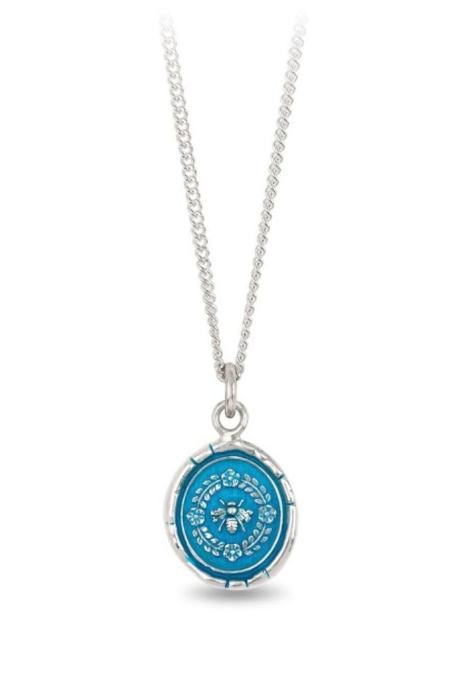 PYRRHA Pyrrha Honeybee Talisman In Capri Blue 18 | Accessories