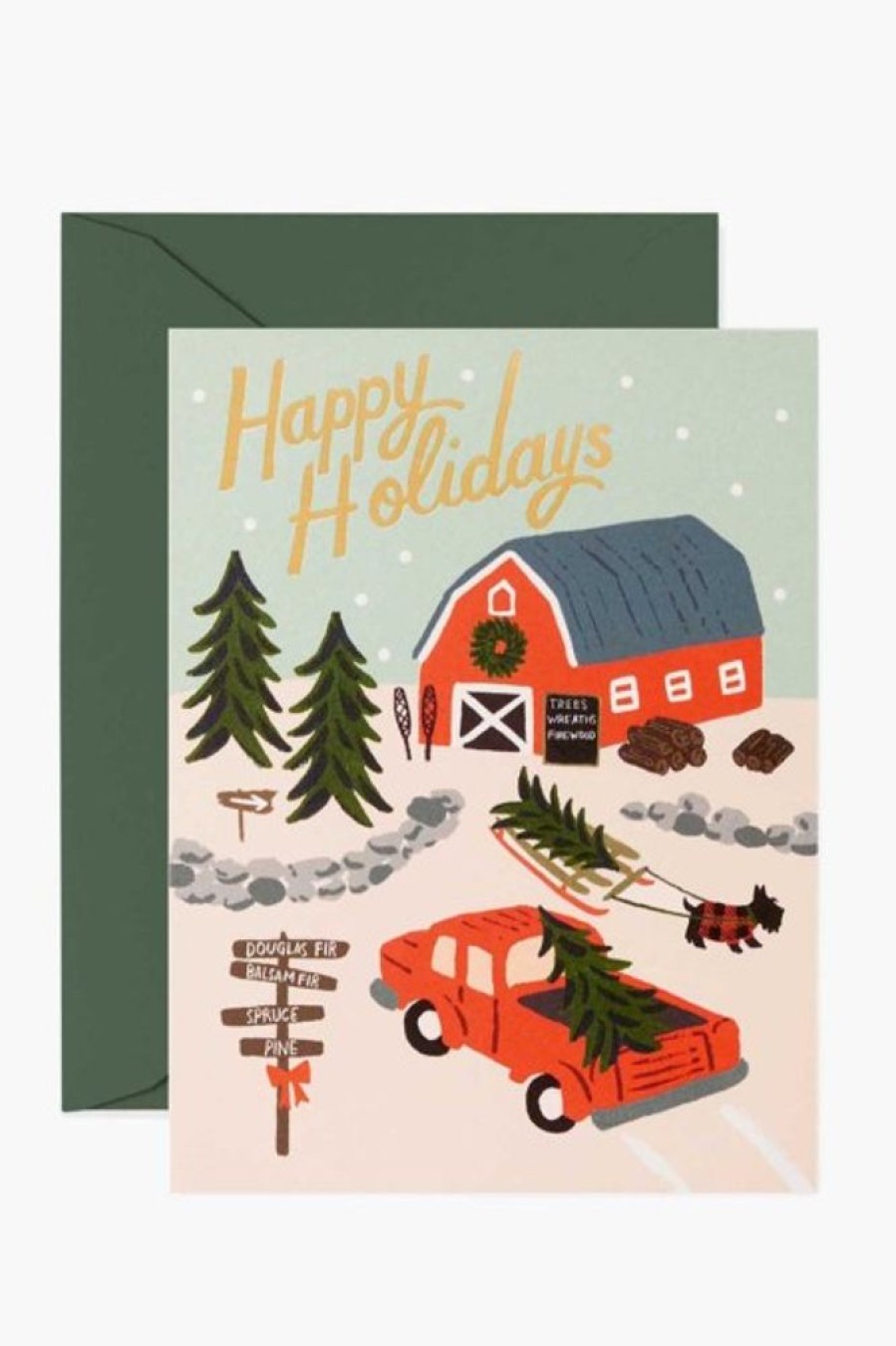 Rifle Paper Co Rifle Paper Co. Holiday Tree Farm Card | Office