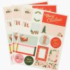 Rifle Paper Co Rifle Paper Co. Pack Of 3 Deck The Halls Stickers & Labels | Office