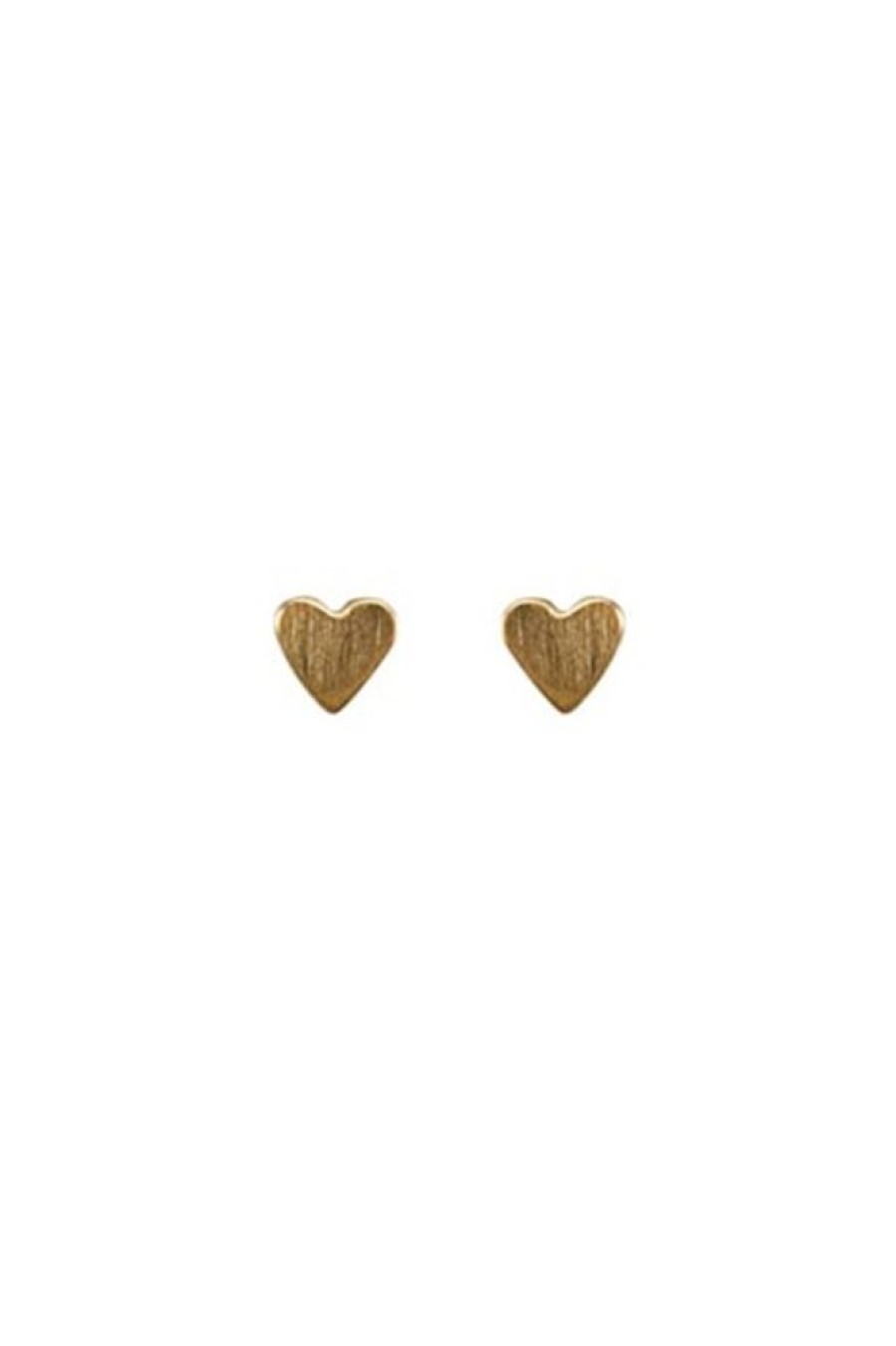 Mimi & Marge Mimi & Marge Couer Earring In Matte Gold | Accessories