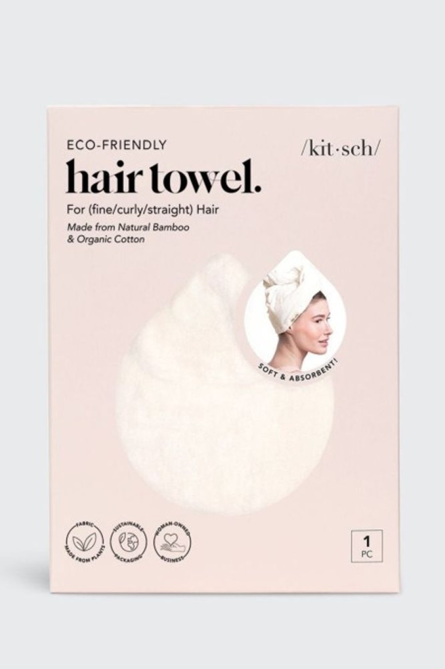 Kitsch Kitsch Quick Dry Hair Towel In Eco White | Beauty