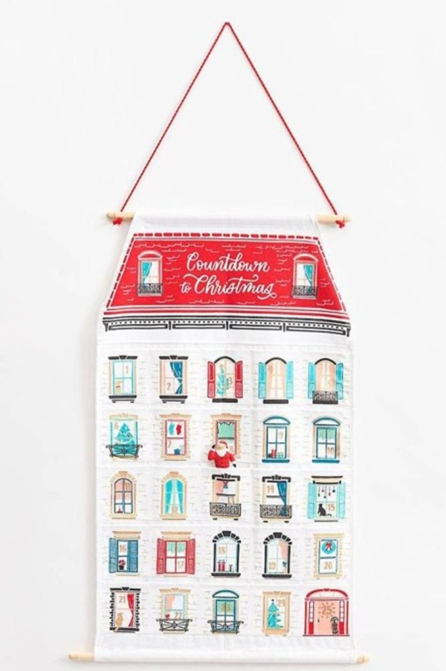 Waste Not Paper Wnp Holiday House Christmas Countdown Advent Calendar | Home Decor