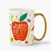 Rifle Paper Co Rifle Paper Co. World'S Best Teacher Porcelain Mug | Home Decor