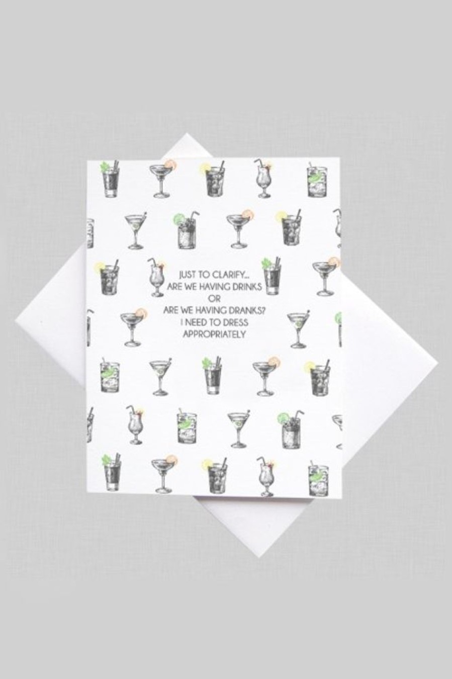 CARDIDEOLOGY Cardideology Drinks Or Dranks Card | Office