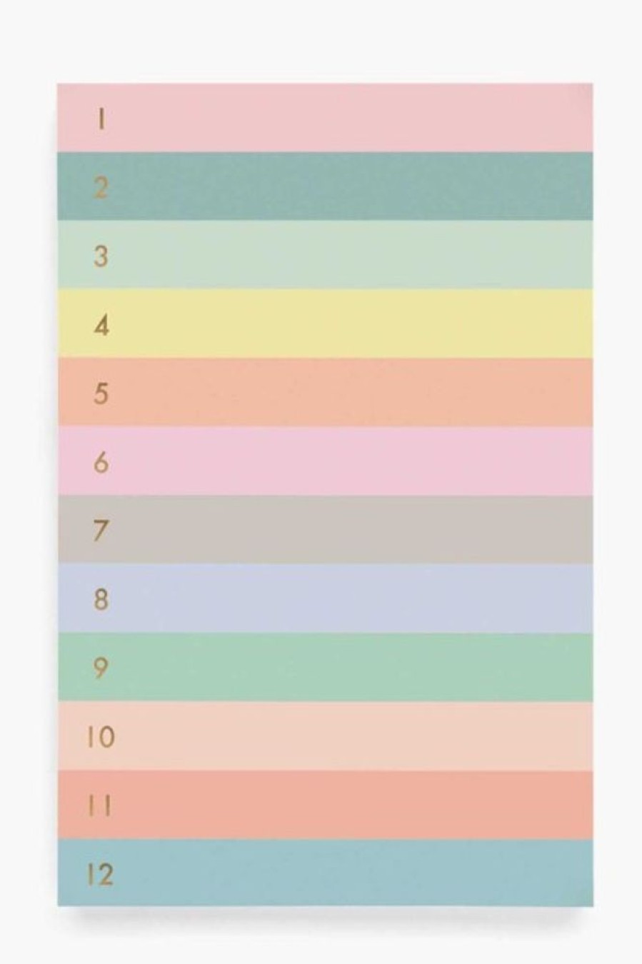 Rifle Paper Co Rifle Paper Co. Numbered Color Block Memo Notepad | Office