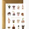 Rifle Paper Co Rifle Paper Co. Party Pups Birthday Card(Out Of Stock) | Office