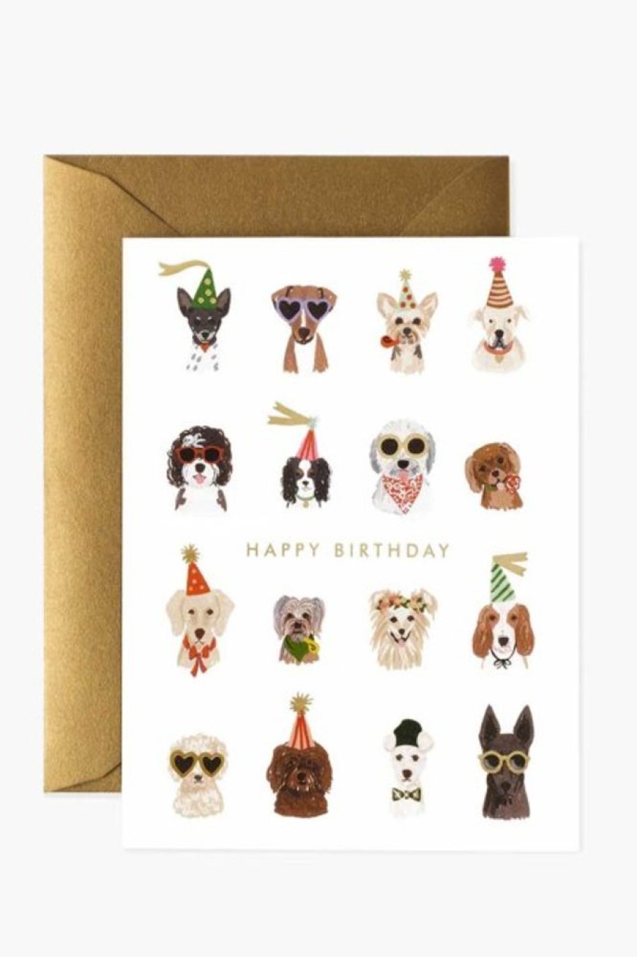 Rifle Paper Co Rifle Paper Co. Party Pups Birthday Card(Out Of Stock) | Office