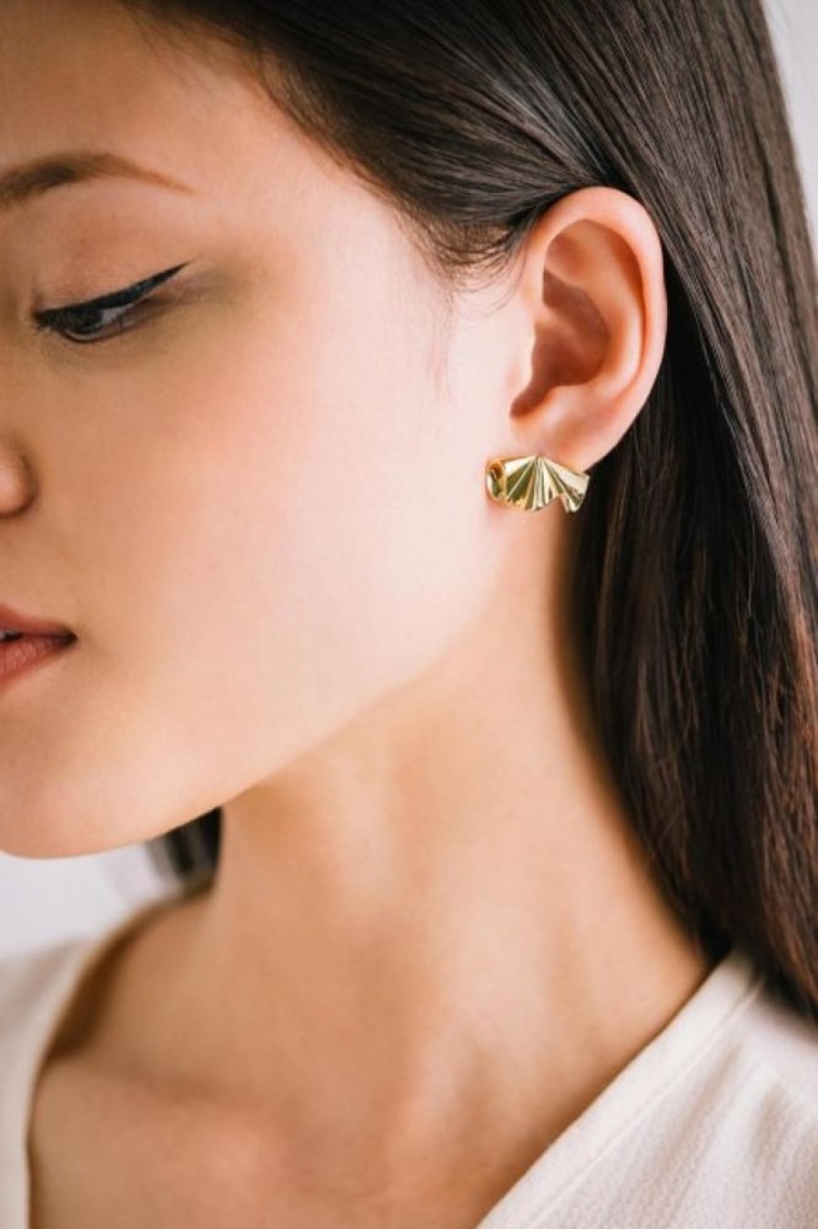 Lover's Tempo Lover'S Tempo Contour Stud Earrings In Gold | Accessories