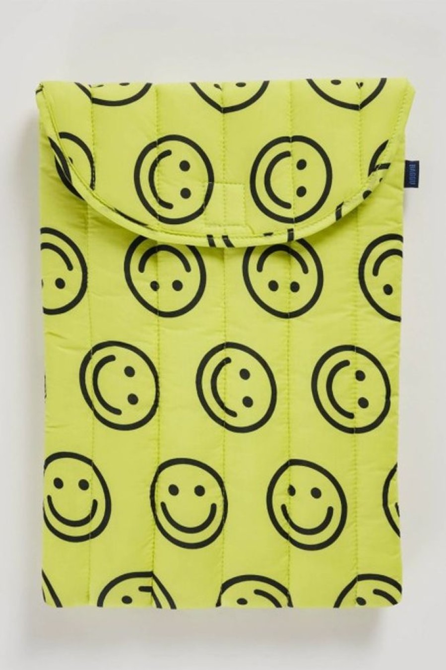 Baggu Baggu Puffy Laptop Sleeve 16 In Yellow Happy | Tech & Travel