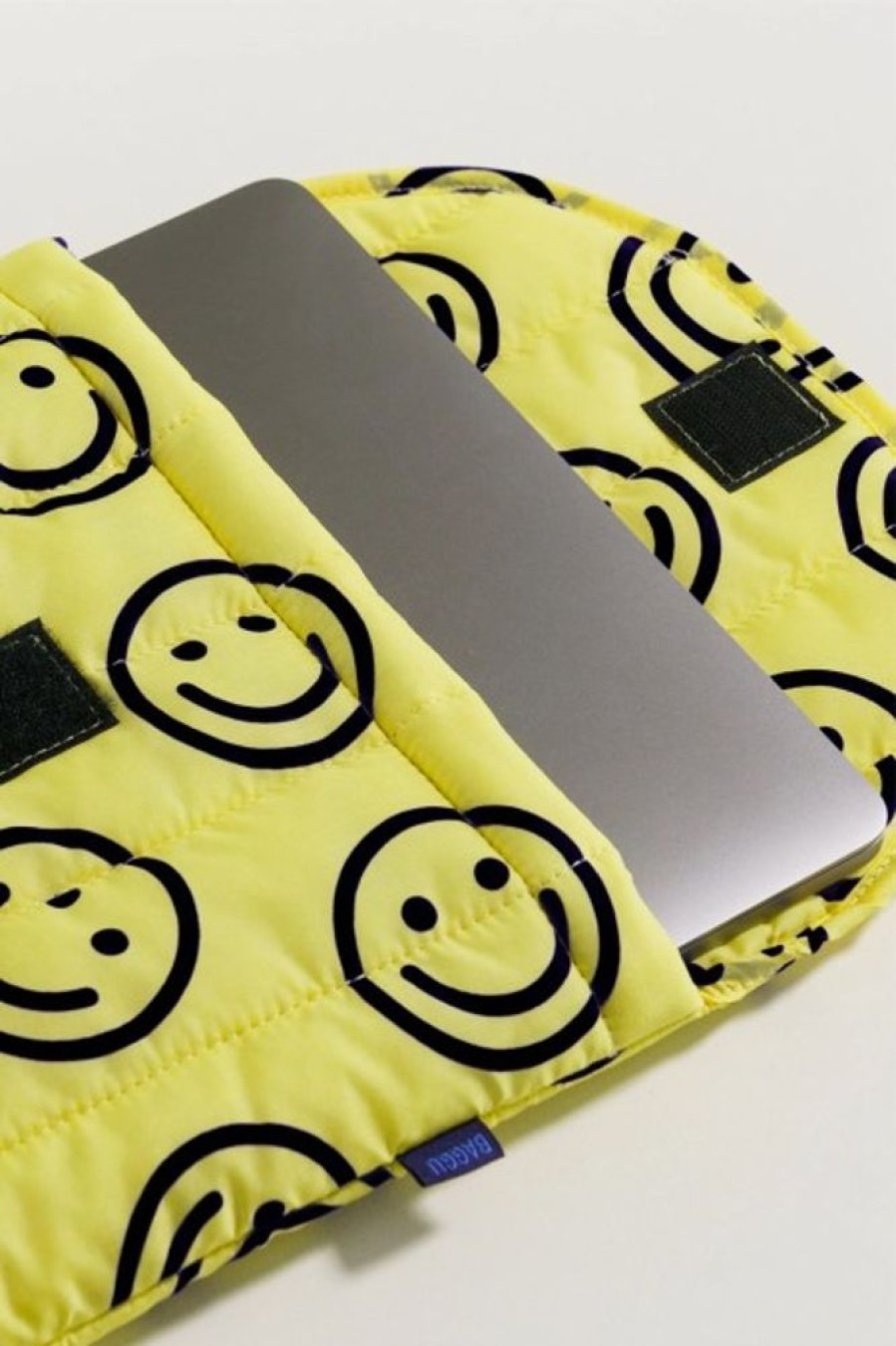 Baggu Baggu Puffy Laptop Sleeve 16 In Yellow Happy | Tech & Travel