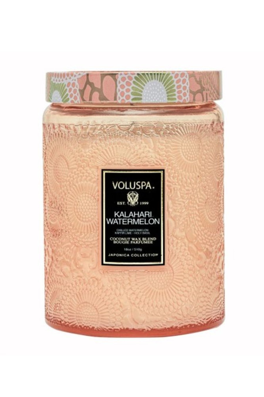 Voluspa Voluspa Large Glass Jar Candle In Kalahari Watermelon | Home Decor